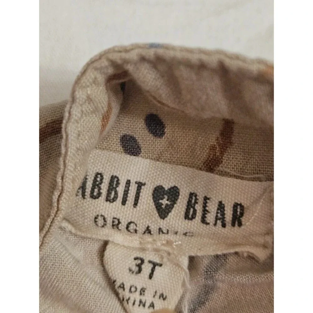 ORGANIC Rabbit Bear Outfit cotton linen corduroy 2pc